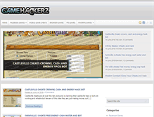 Tablet Screenshot of gamehackerz.com
